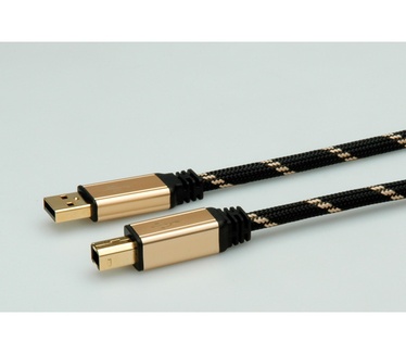 Roline GOLD USB 2.0 kabel, type A-B 1,8m