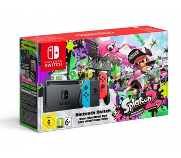 Nintendo Switch (Neon Blauw, Neon Rood) + Splatoon 2