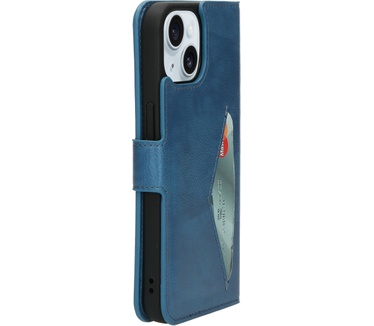 Mobiparts Classic Wallet Case Apple iPhone 15 Steel Blue