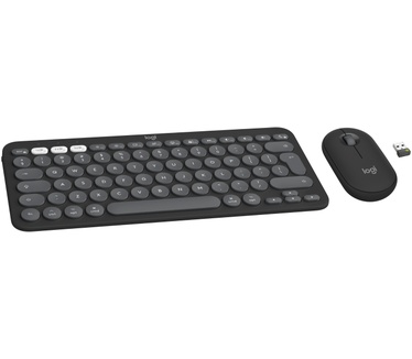 Logitech Pebble 2 Combo for Mac, Qwerty US, Grafiet