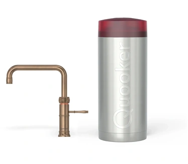 Quooker Classic Fusion Square Messing patina incl. COMBI+ reservoir