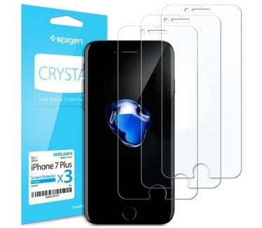 Spigen Crystal Apple iPhone 7 Plus Screenprotector - 043FL20974 - 3-pack