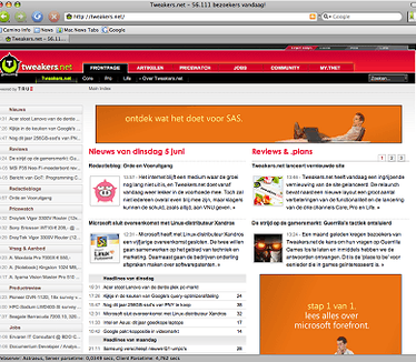 Mozilla Camino 1.5 - Tweakers.net