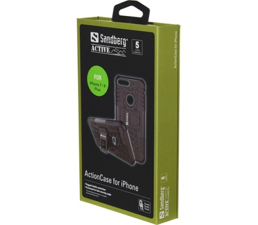 Sandberg ActionCase for iPhone 7/8 Plus (iPhone 7/8 Plus) Zwart