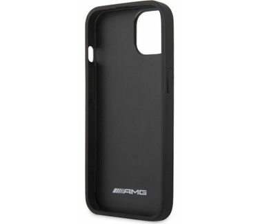 Mercedes-Benz AMG Leather Back Case - iPhone 13 Mini (5.4") Zwart Zwart