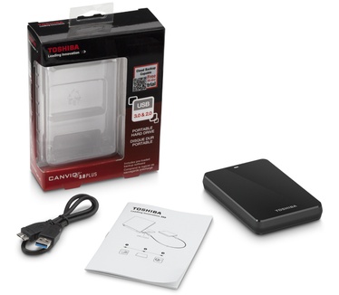 Toshiba STOR.E Canvio 3.0 Portable Hard Drive 1TB Rood