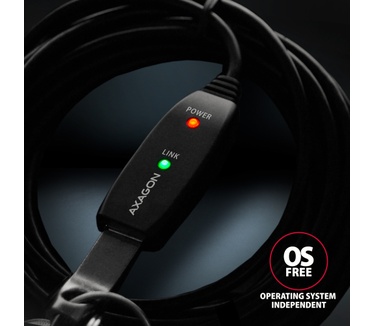 Axagon ADR-305 USB 3.2 Gen 1 A-M -> A-F active extension/repeater cable 5m - Kabel - Digital/Daten