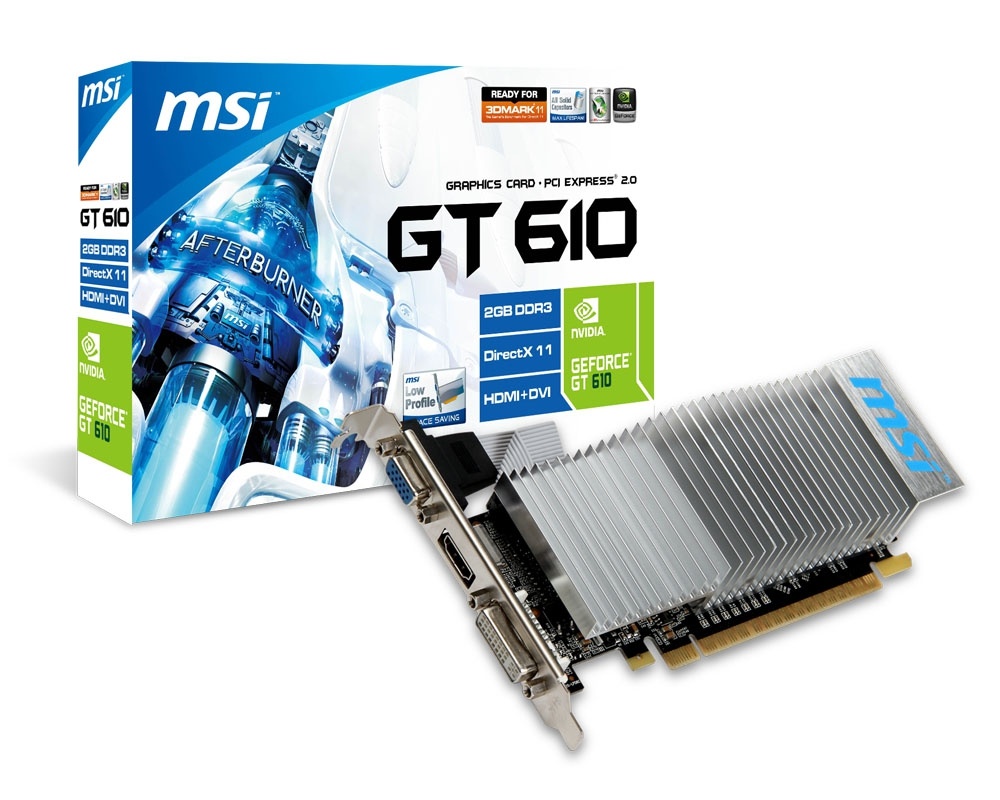 MSI GeForce GT 610 (810MHz) 2GB - Kenmerken - Tweakers