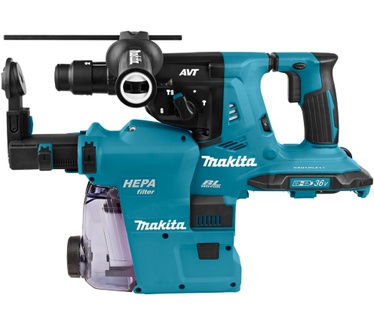 Makita DHR281ZWJU Accu Combihamer incl. Stofafzuiging AWS 2x18V Losse Body in Mbox