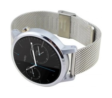qMust Milanees armband voor Motorola Moto 360 42mm Men (2nd gen) - Silver
