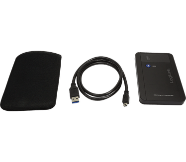 LogiLink ISOMount 2.5'' USB 3.0-Festplattengeh?use Zwart