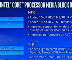 Kaby Lake media engine-verbeteringen