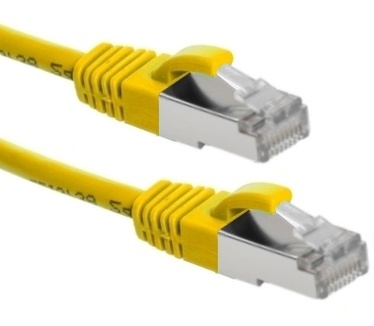 Eeconn Cat.6A S/FTP Patchkabel, AWG26, PVC, Geel, 3m