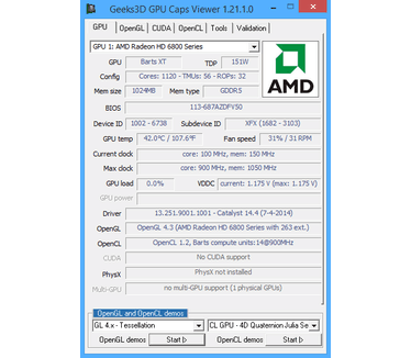 GPU Caps Viewer