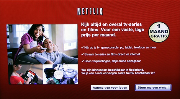 Netflix op een Samsung Smart TV
