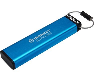Kingston IronKey Keypad 200C 512GB Blauw