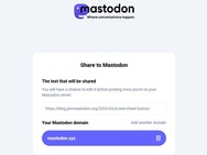 Share to Mastodon