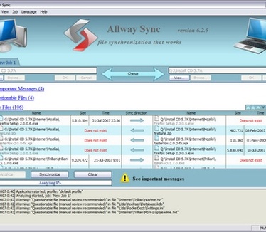 Allway Sync 6.2.5 screenshot (410 pix)