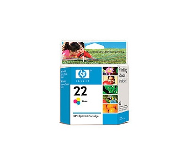 HP 22 Tri-colour Inkjet Print Cartridge