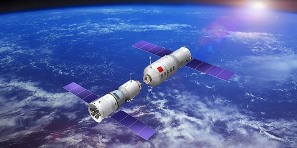 Koppeling tussen Shenzhou-9 ruimtevaartuig en Tiangong-1-module
