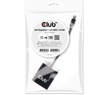 Club 3D CLUB3D Mini DisplayPort 1.2 to HDMI 2.0 UHD Active Adapter (CAC-2170)