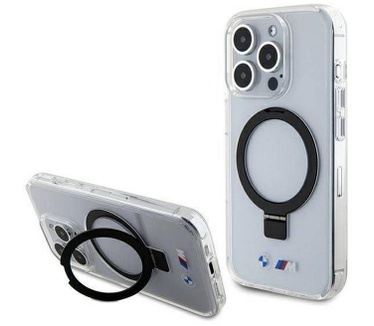 BMW Ring Stand Back Case - Apple iPhone 15 Pro (6.1") - Clear Transparant