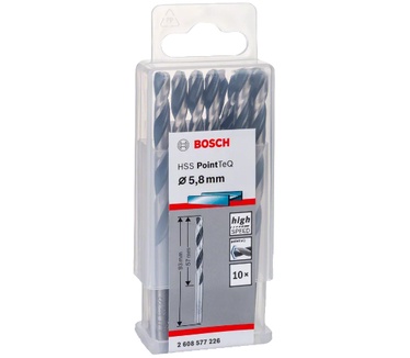 Bosch HSS Spiraalboor PointTeQ