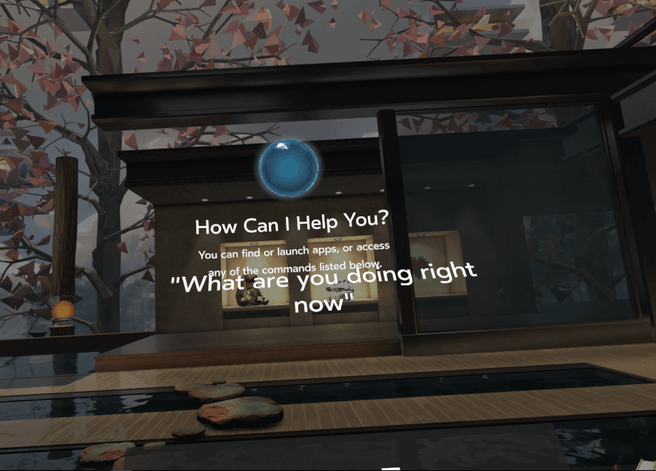 Oculus Home voice commands