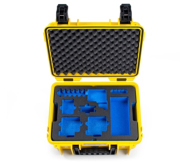B+W B&W outdoor.cases type 3000 with GoPro Hero 5 / 6 / 7 Inlay - The Original Geel