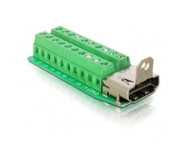 Delock Adapter HDMI female > Terminal Block 20pin