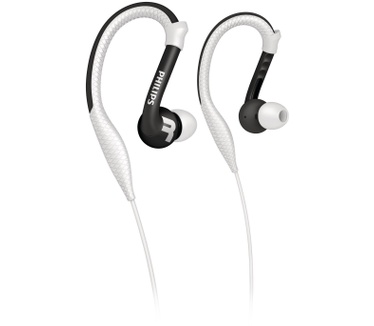 Philips Sport-hoofdtelefoon met oorhaakjes SHQ3200WT