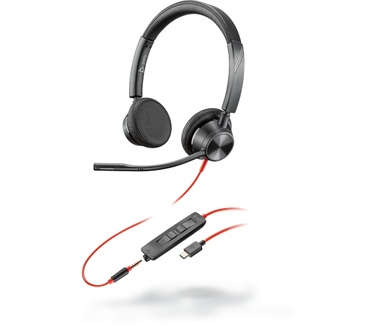 Poly Blackwire 3325 (Rood, Zwart)