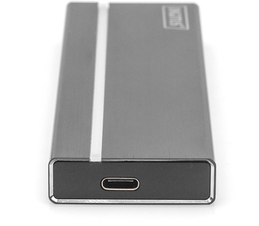 Digitus Mini enclosure for M.2 NVMe PCIe SSD, USB 3.1 Type-C Zwart