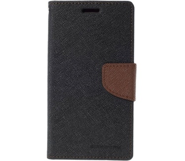 Mercury Fancy Diary WalletCase - Galaxy S4 Mini - Zwart/Bruin Zwart