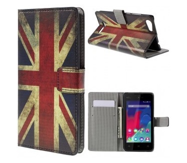 qMust Wiko Lenny 2 Wallet Case - hoesje met stand - UK