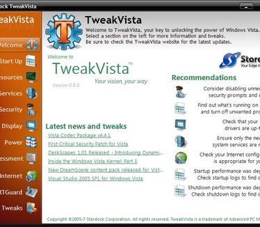 TweakVista screenshot