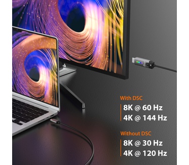 j5create JCC157-N USB-C® naar HDMI™ 2.1 8K-kabel