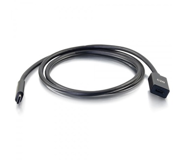 CablesToGo 3ft USB-C naar C 3.1 (Gen 1) verlengkabel van mannelijk naar vrouwelijk (5 Gbps)
