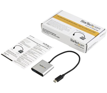 Startech.com USB-C adapter met Power Delivery USB-C naar USB-A en USB-C USB 3.0