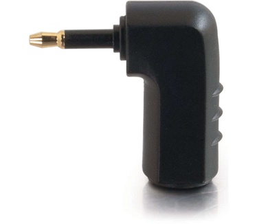 CablesToGo Velocity Right Angle Adapter - Toslink to Mini Plug
