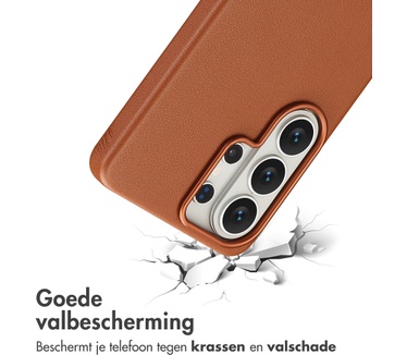 Accezz MagSafe Leather Backcover Samsung Galaxy S26 Ultra - Sienna Brown