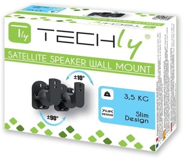 Techly Pair Speakers Wall Brackets Universal Adjustable ICA-SP SS28