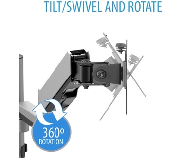 V7 Touch Adjust Monitor Mount