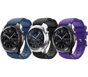 qMust 3 Sport bandjes voor Samsung Gear S3 Classic / Frontier - (SET 1)