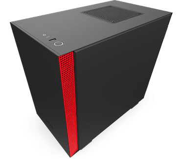 NZXT H210i Zwart/Rood