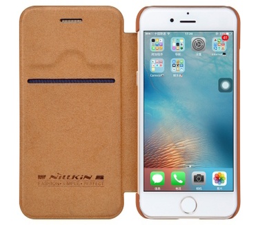 Nillkin Qin PU Leather Book Case - Apple iPhone 7 (4.7") - Bruin