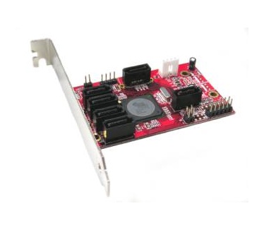 Lycom SATA Port Multiplier ST-126 	SATA II 3Gbps 1-To-5 Port Multiplier PCI Low Profile Host Adapter