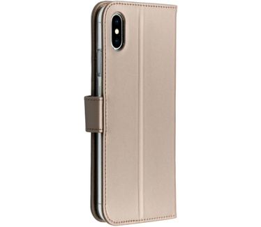 Accezz Wallet Softcase Bookcase iPhone Xs Max (iPhone Xs Max) Goud