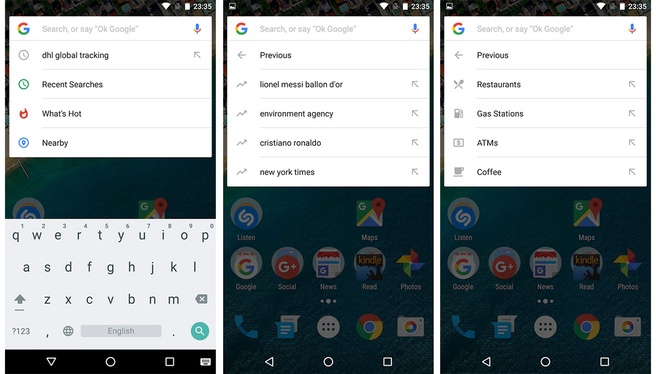 Android zoekveld