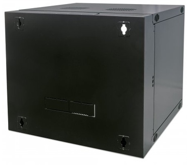 Intellinet 19" Double Section Wallmount Cabinet, 15U, 450mm depth, Flatpack, Black